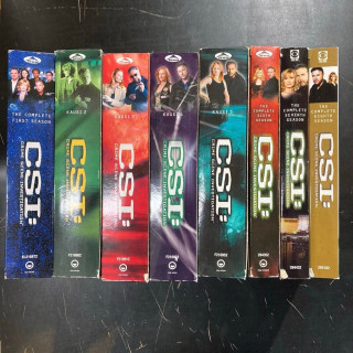 CSI: Crime Scene Investigation - Kaudet 1-8 48DVD (VG/VG+) -tv-sarja-